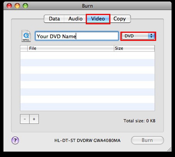 copy video to dvd for mac
